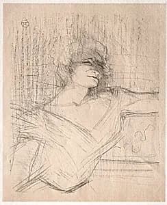 Yvette Guilbert:  Dans la glu by Henri de Toulouse-Lautrec (French, 1864–1901)