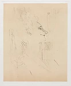 Yvette Guilbert Intoxicated by Henri de Toulouse-Lautrec (French, 1864–1901)