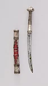 Knife (Dha) with Sheath by Unknown Artist