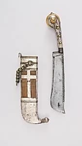 Knife (Pichangatti) with Sheath by Unknown Artist