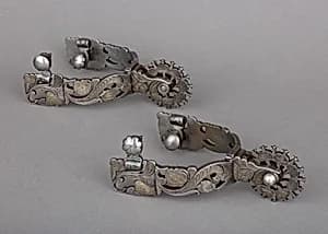 Pair of Rowel Spurs by Unknown Artist