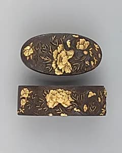 Sword-Hilt Collar and Pommel (Fuchigashira) by Unknown Artist