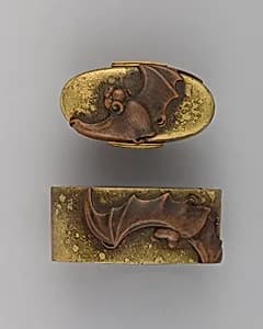 Sword-Hilt Collar and Pommel (Fuchigashira) by Unknown Artist