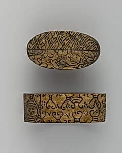 Sword-Hilt Collar and Pommel (Fuchigashira) by Unknown Artist