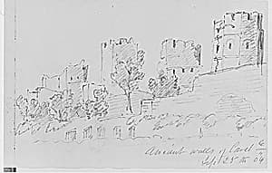 Ancient Walls, 1904 (from Sketchbook) by Mary Newbold Sargent