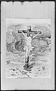 "Crucifixion" (from Sketchbook) by John William Casilear