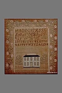Embroidered Sampler by Emily Kittredge