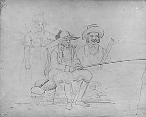 Fishing (from McGuire Scrapbook) by Unknown Artist