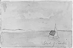 Island of Temdos (?) (from Sketchbook) by Mary Newbold Sargent