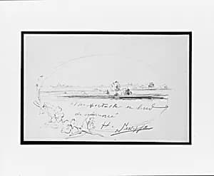 Landscape Vignette (from Sketchbook) by Mary Newbold Sargent