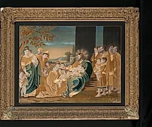 Needlework picture by Anna Matilda Curtis