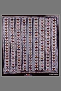 Quilt, Flying Geese pattern by Mary Spingler Fonderden Van Beuren