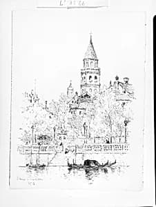 San Moise e Giardinetto, Venice by Andrew Fisher Bunner