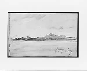 Site of Troy (from Sketchbook) by Mary Newbold Sargent