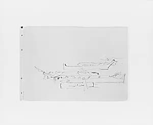 Sketches of Canoes (from Sketchbook X) by William Trost Richards