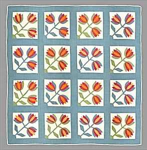 Tulip Quilt by Unknown Artist