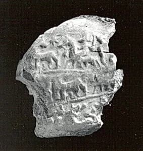 Box sealing with cylinder seal impression by Unknown Artist