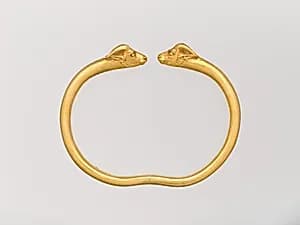 Bracelet with goat's head terminals by Unknown Artist