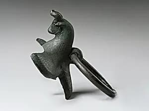 Cauldron attachment: winged bull's head by Unknown Artist