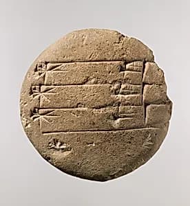 Cuneiform tablet: student exercise tablet by Unknown Artist