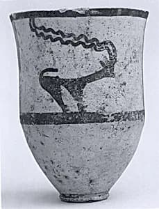 Cup decorated with horned animals by Unknown Artist