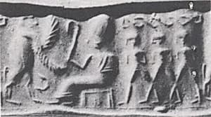 Cylinder seal and modern impression by Unknown Artist