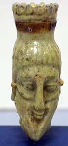 Faience head by Unknown Artist