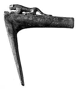 Pickaxe with crouching lion by Unknown Artist