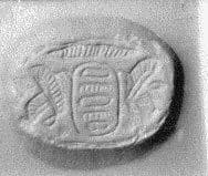 Stamp seal (scaraboid) with cartouche by Unknown Artist