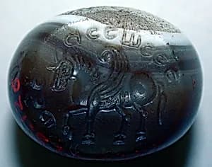 Stamp seal with Pahlavi inscription by Unknown Artist