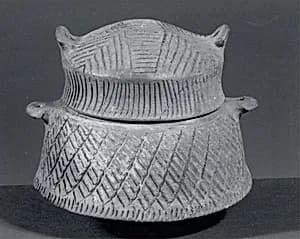 Vessel and lid by Unknown Artist