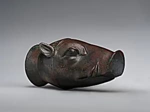 Vessel in form of boar's head by Unknown Artist