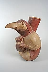 Bird Headed Figure Vessel by Unknown Artist