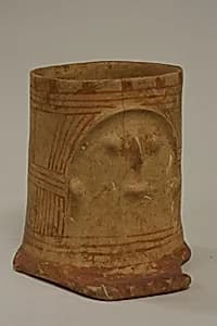 Ceramic Foot Vessel by Unknown Artist