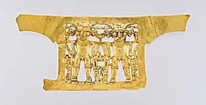 Double Bat-Head Figure Pendant by Unknown Artist