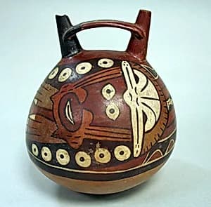 Double spout and bridge bottle by Unknown Artist