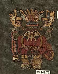 Embroidered Mantle Fragment by Unknown Artist