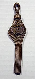 Gold Weight: Ceremonial Whisk by Unknown Artist