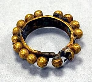 Hammered Gold Band with Bells by Unknown Artist