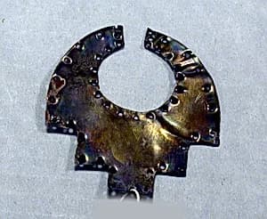 Hammered Silver Collar Ornament (?) by Unknown Artist