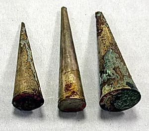 Hammered Silver Cone Ornament by Unknown Artist