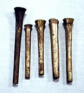 Hammered Silver Fluted Tube by Unknown Artist