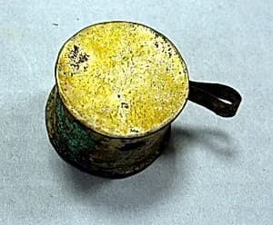 Hammered Silver Miniature Drum by Unknown Artist