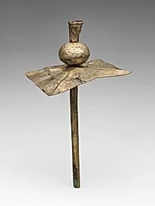 Hammered Silver Miniature Scepter (?)