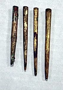 Hammered Silver Tube Ornament by Unknown Artist