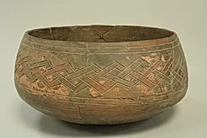 Incised bowl with geometric pattern by Unknown Artist