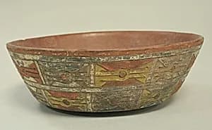 Incised Painted Bowl by Unknown Artist