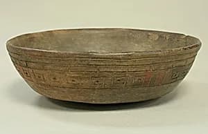 Incised Painted Bowl by Unknown Artist