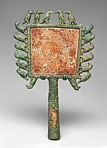 Mirror with Birds by Unknown Artist