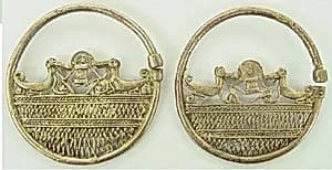 Pair of Ear Ornaments by Unknown Artist